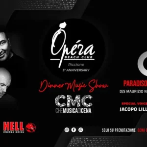 Paradiso Dj Reloaded al Opera 19 luglio 2025. Biglietti e Tavoli