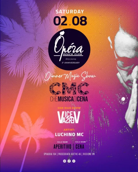 Vice Versa al Opera 02 agosto 2025. Biglietti e Tavoli