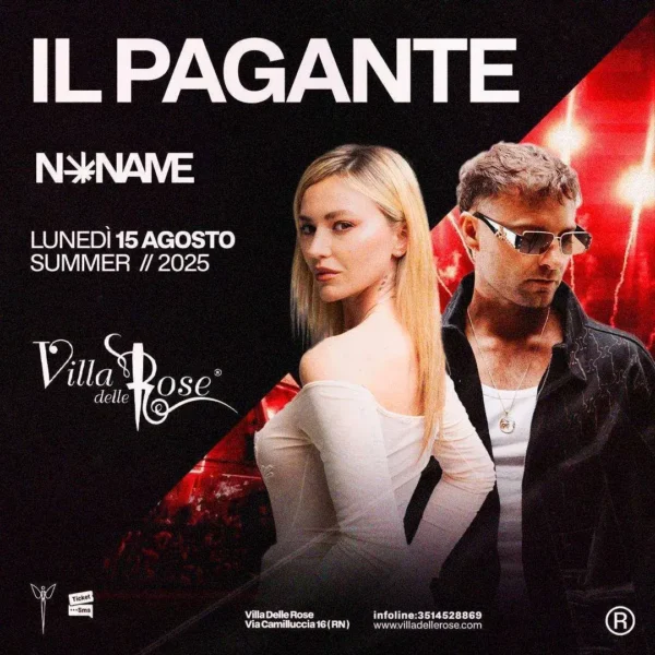 Il Pagante al Villa Delle Rose 15 agosto 2025. Biglietti e Tavoli