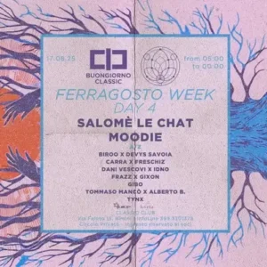 Salomè Le Chat al Classic Club 17 agosto 2025. Biglietti