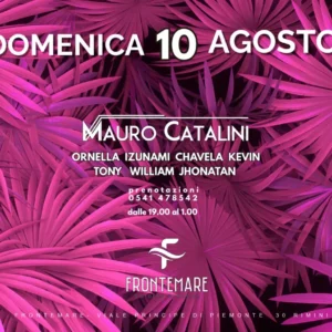 Apericena Latino al Frontemare 10 agosto 2025. Biglietti e Tavoli