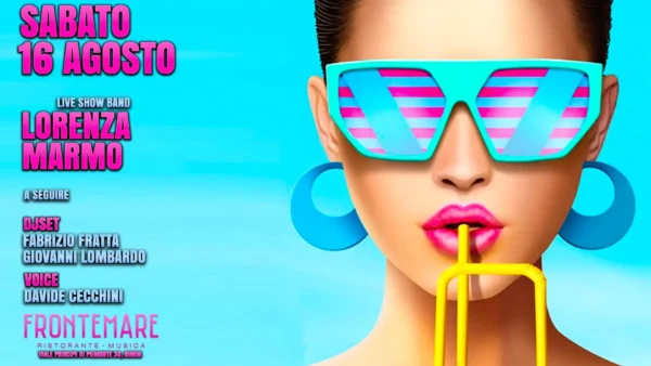 Lorenza marmo al Frontemare 16 agosto 2025. Biglietti e Tavoli