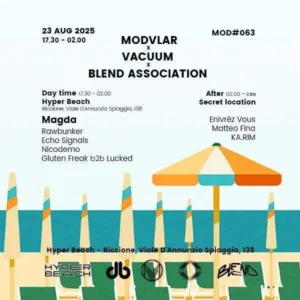 Magda al Hyper Beach Riccione 23 agosto 2025. Biglietti e Tavoli
