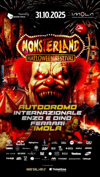 Monsterland Imola 31 ottobre 2025. Biglietti e Hotel