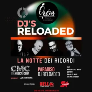 Paradiso Reloaded al Opera 23 agosto 2025. Biglietti e Tavoli