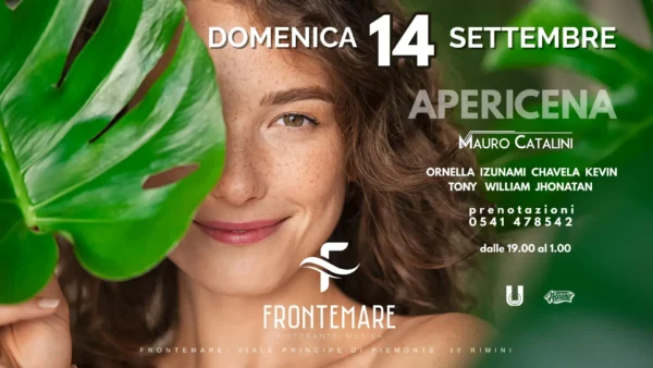 Apericena Latino al Frontemare 14 settembre 2025. Biglietti e Tavoli