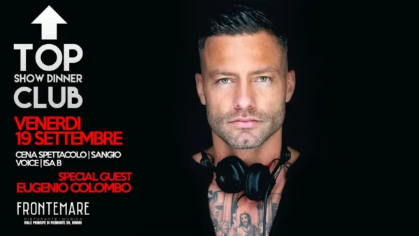Eugenio Colombo al Frontemare 19 settembre 2025. Biglietti e Tavoli