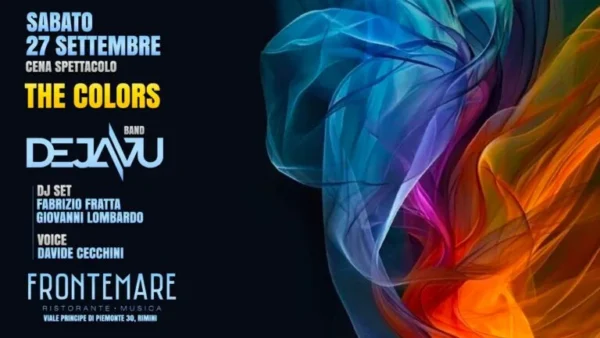 The Colors al Frontemare 27 settembre 2025. Biglietti e Tavoli