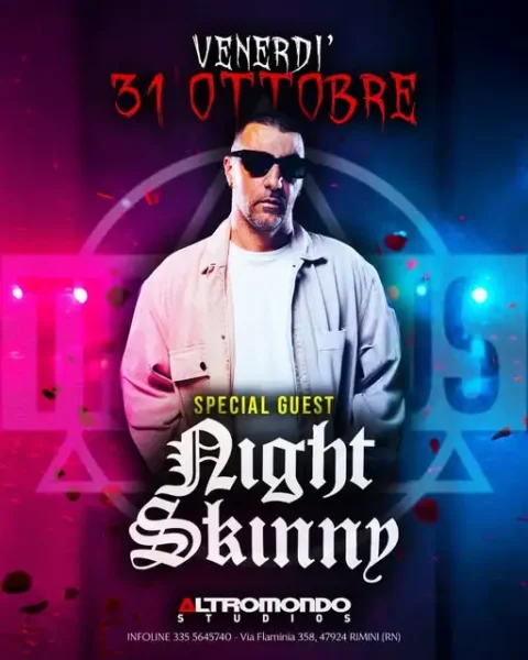 Halloween Party al Altromondo Studios 31 ottobre 2025. Biglietti e Tavoli