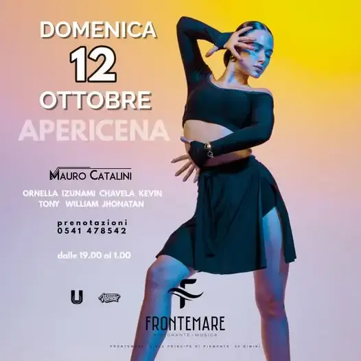 Apericena Latino al Frontemare 12 ottobre 2025.