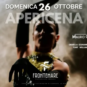 Aperitivo Latino al Frontemare 26 ottobre 2025. Biglietti e Tavoli