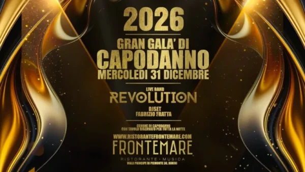 Capodanno 2026 al Frontemare 31 dicembre 2025. Biglietti e Tavoli