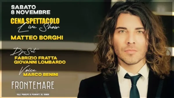 Matteo Borghi al Frontemare 08 novembre 2025. Biglietti e Tavoli