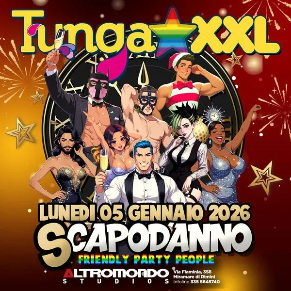 Tunga Xxl -  Scapodanno al Altromondo Studios 05 gennaio 2026. Biglietti e Tavoli