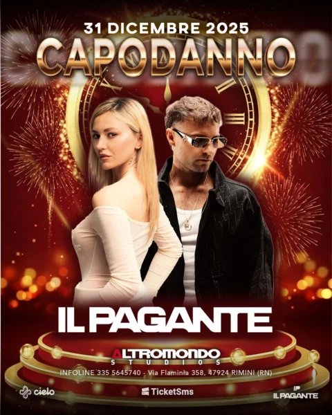 Capodanno - Il Pagante al Altromondo Studios 31 dicembre 2025. Biglietti e Tavoli