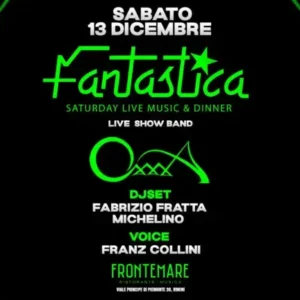 Oxxxa al Frontemare 13 dicembre 2025. Biglietti e Tavoli
