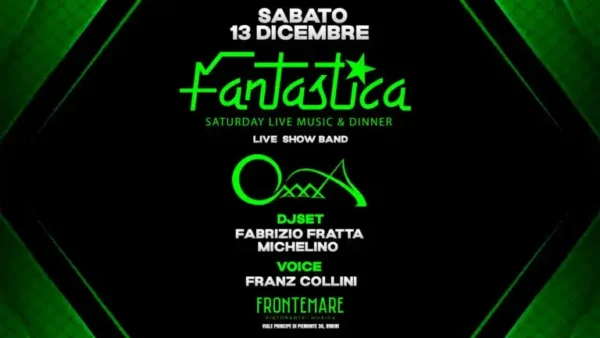 Oxxxa al Frontemare 13 dicembre 2025. Biglietti e Tavoli