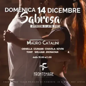 Sabrosa al Frontemare 14 dicembre 2025. Biglietti e Tavoli