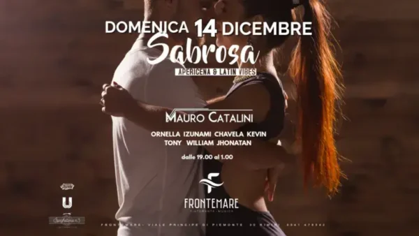 Sabrosa al Frontemare 14 dicembre 2025. Biglietti e Tavoli