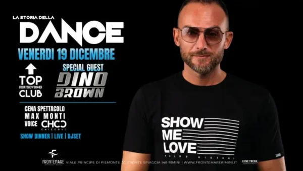 Dino Brown al Frontemare 19 dicembre 2025. Biglietti e Tavoli