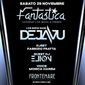 Fantastica al Frontemare 29 novembre 2025. Biglietti e Tavoli