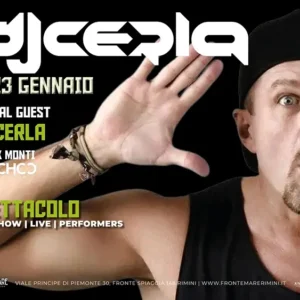 Dj Cerla al Frontemare 23 gennaio 2026. Ticket Tavoli
