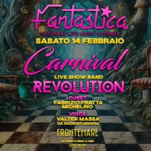 Revolution al Frontemare 14 febbraio 2026. Ticket Tavoli