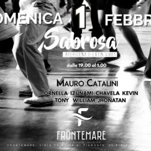 Sabrosa al Frontemare 08 febbraio 2026. Ticket Tavoli