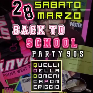 Back to School al Byblos 28 marzo 2026.  Tavoli