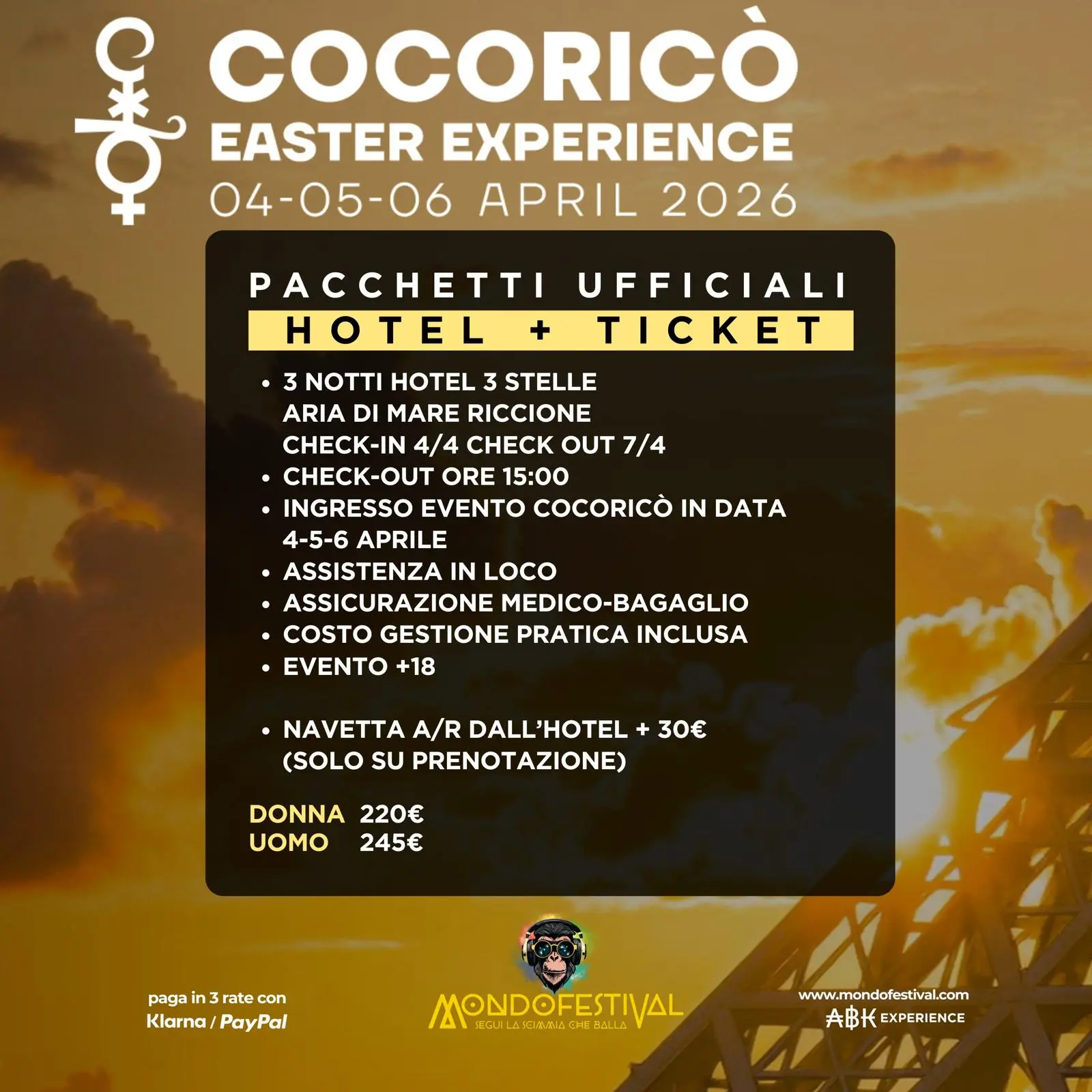 
Cocorico experience 3 Days