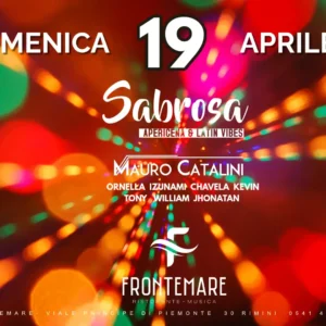 Sabrosa al Frontemare 19 aprile 2026. Ticket Tavoli