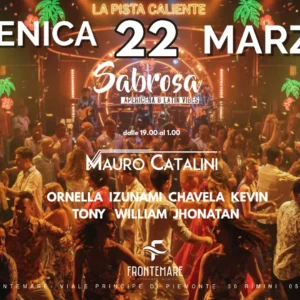 Sabrosa al Frontemare 22 marzo 2026. Ticket Tavoli