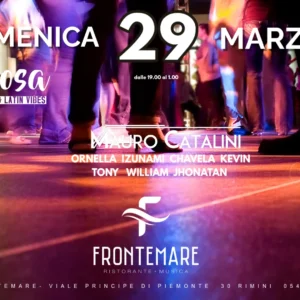 Sabrosa al Frontemare 29 marzo 2026. Ticket Tavoli