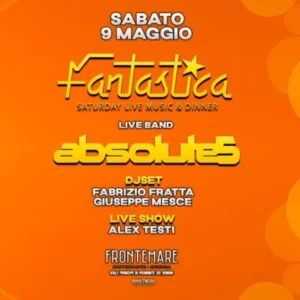 Absolute5 al Frontemare 09 maggio 2026. Ticket Tavoli