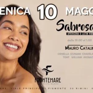 Sabrosa al Frontemare 10 maggio 2026. Ticket Tavoli