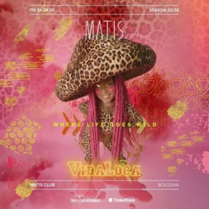 Vida Loca al Matis Bologna 24 aprile 2026.  Tavoli