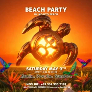 Music. People. Sunset. al Mojitobeach 09 maggio 2026. Ticket Tavoli
