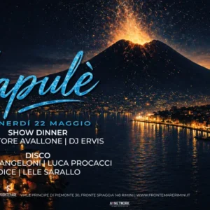 Napule al Frontemare 22 maggio 2026. Ticket Tavoli