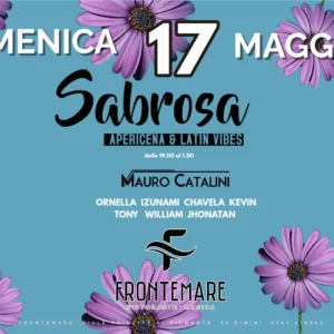 Sabrosa al Frontemare 17 maggio 2026. Ticket Tavoli