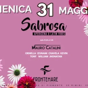 Sabrosa al Frontemare 31 maggio 2026. Ticket Tavoli