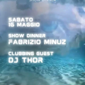 Show Dinner al Living Disco 16 maggio 2026. Ticket Tavoli