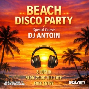 Beach Disco Party al Beky Bay 03 luglio 2026. Ticket
