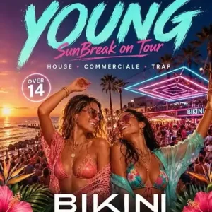 Young SunBreak al Bikini 09 luglio 2026. Ticket Tavoli