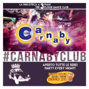 Happy Hours al Carnaby 09 giugno 2026. Ticket