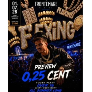 Flexing al Frontemare 01 luglio 2026. Ticket Tavoli