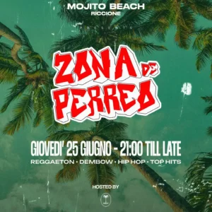 Perreo al Mojitobeach 25 giugno 2026. Ticket Tavoli