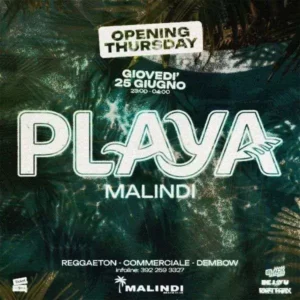 Playa al Malindi Biky Beach 25 giugno 2026. Ticket