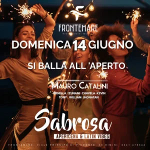 Sabrosa al Frontemare 14 giugno 2026. Ticket Tavoli