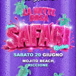 Safari al Mojitobeach 20 giugno 2026. Ticket Tavoli