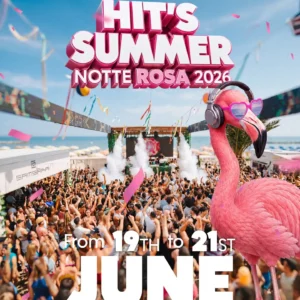 Notte Rosa al Samsara Riccione 21 giugno 2026.  Tavoli